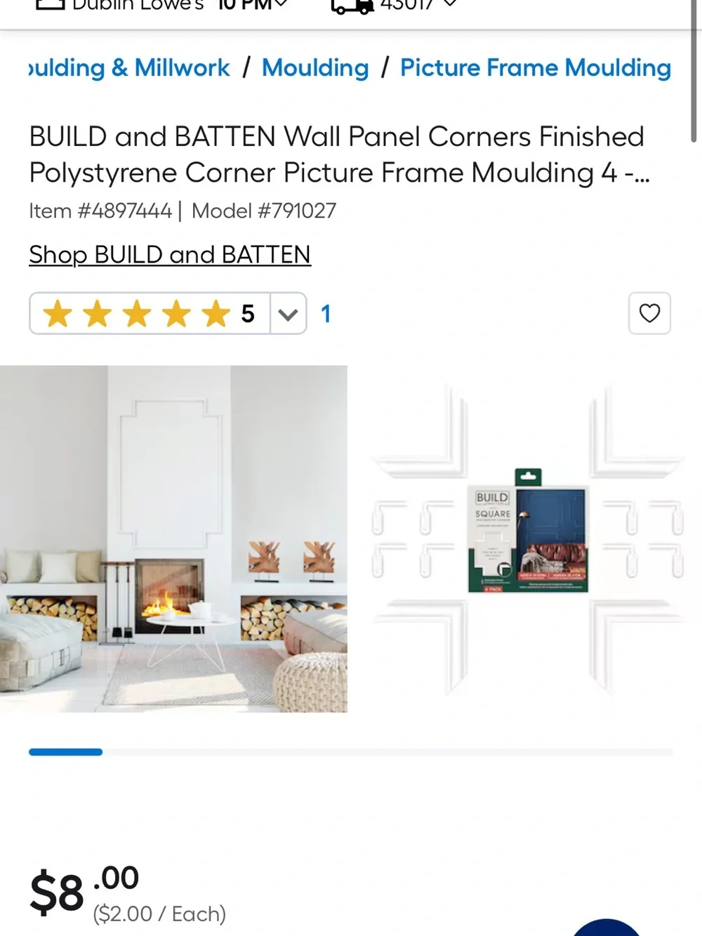 Build and Batten scallop decorative